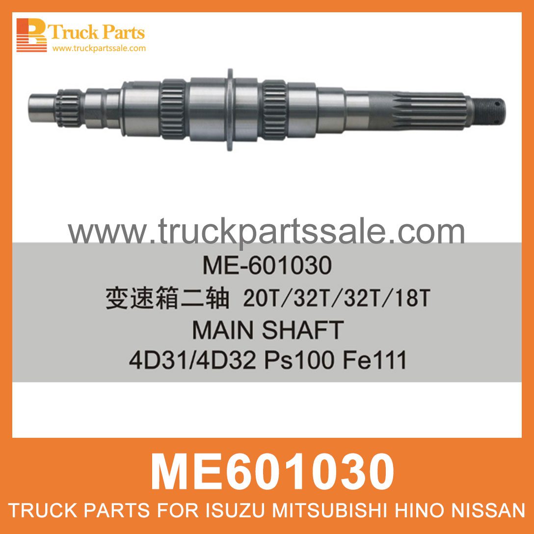 Main Shaft 407mm Length 20 32 32 18 Teeth ME601030 for Mitsubishi truck Eje principal