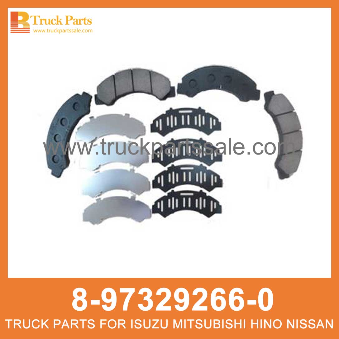 PAD KIT DISC BRK FRT 8-97329266-0 8973292660 8-97329-266-0 for ISUZU NQR 4HK1 Kit kit disco brk frt Pad Kit Disc Brk Frt