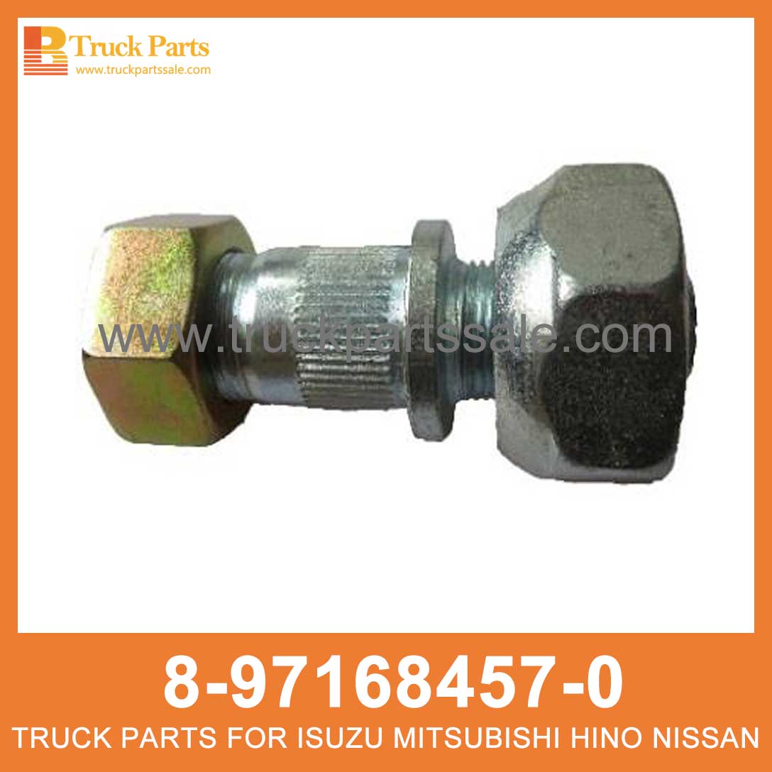 PIN WHEEL FRT AXLE 8-97168457-0 8-97168456-0 8971684570 8971684560 8-97168-457-0 8-97168-456-0 for ISUZU NPR NQR 4HG1 Eje frt de rueda