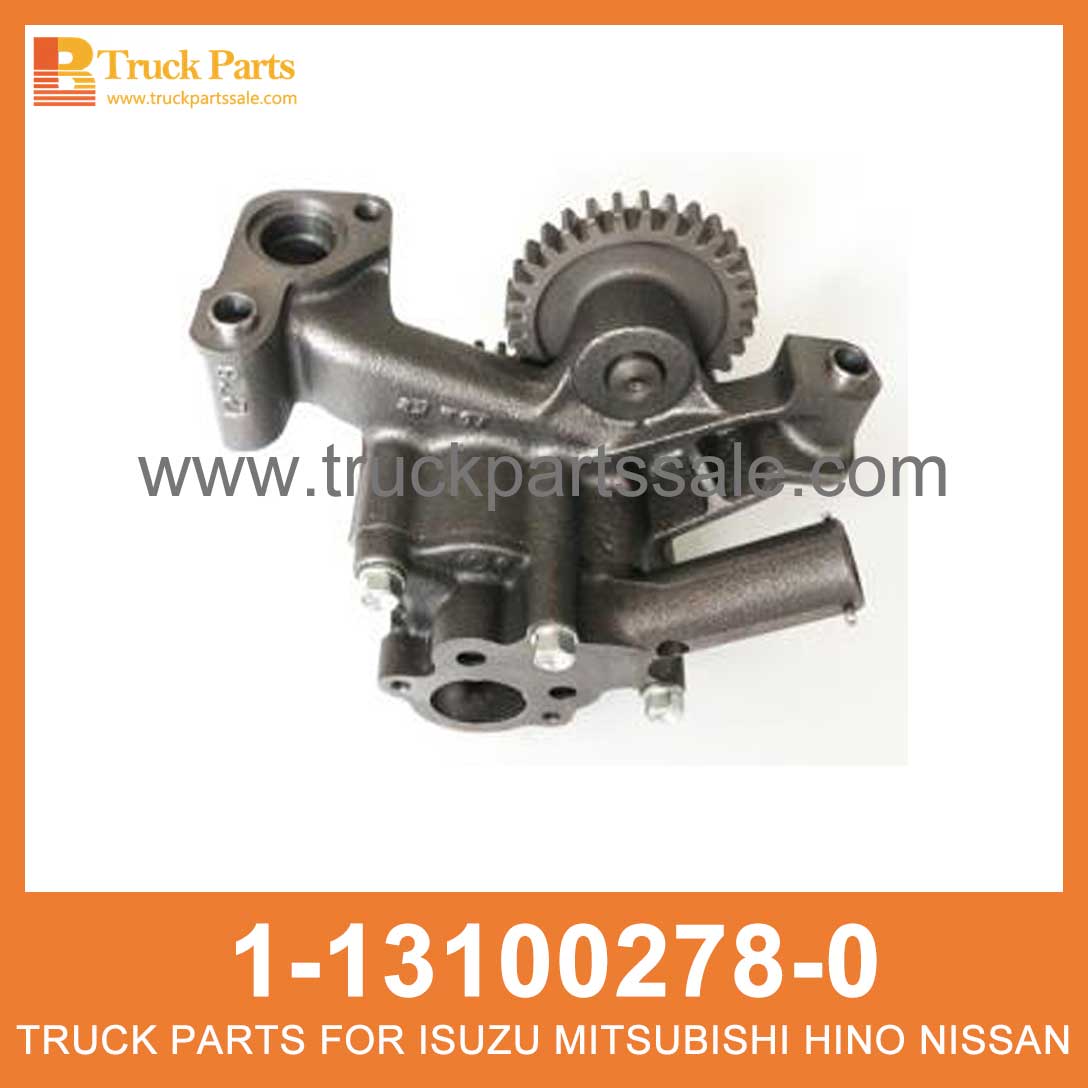 PUMP ASM OIL 1-13100278-0 113100-2780 1131002780 1131002780 1-13100-278-0 for ISUZU CXZ81K 10PE1 Aceite ASM de bomba ASM