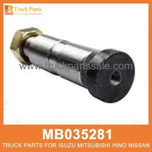 Pin Rear Spring with Collar MB035281 for Mitsubishi truck Pin de resorte trasero con collar الدبوس الخلفي الربيع مع ذوي الياقات