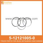RING SET PISTON 5-12121005-0 5121210050 5-12121-005-0 for ISUZU FSR113 6BD1 Pist??n de colocaci??n de anillos
