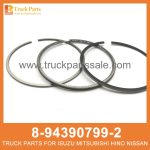 RING SET PISTON 8-94390799-2 8943907992 8-94390-799-2 for ISUZU FRR33 6HH1 Pist??n de colocaci??n de anillos