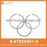 RING SET PISTON 8-97028691-0 8970286910 8-97028-691-0 for ISUZU NPR66 4HF1 Pist??n de colocaci??n de anillos