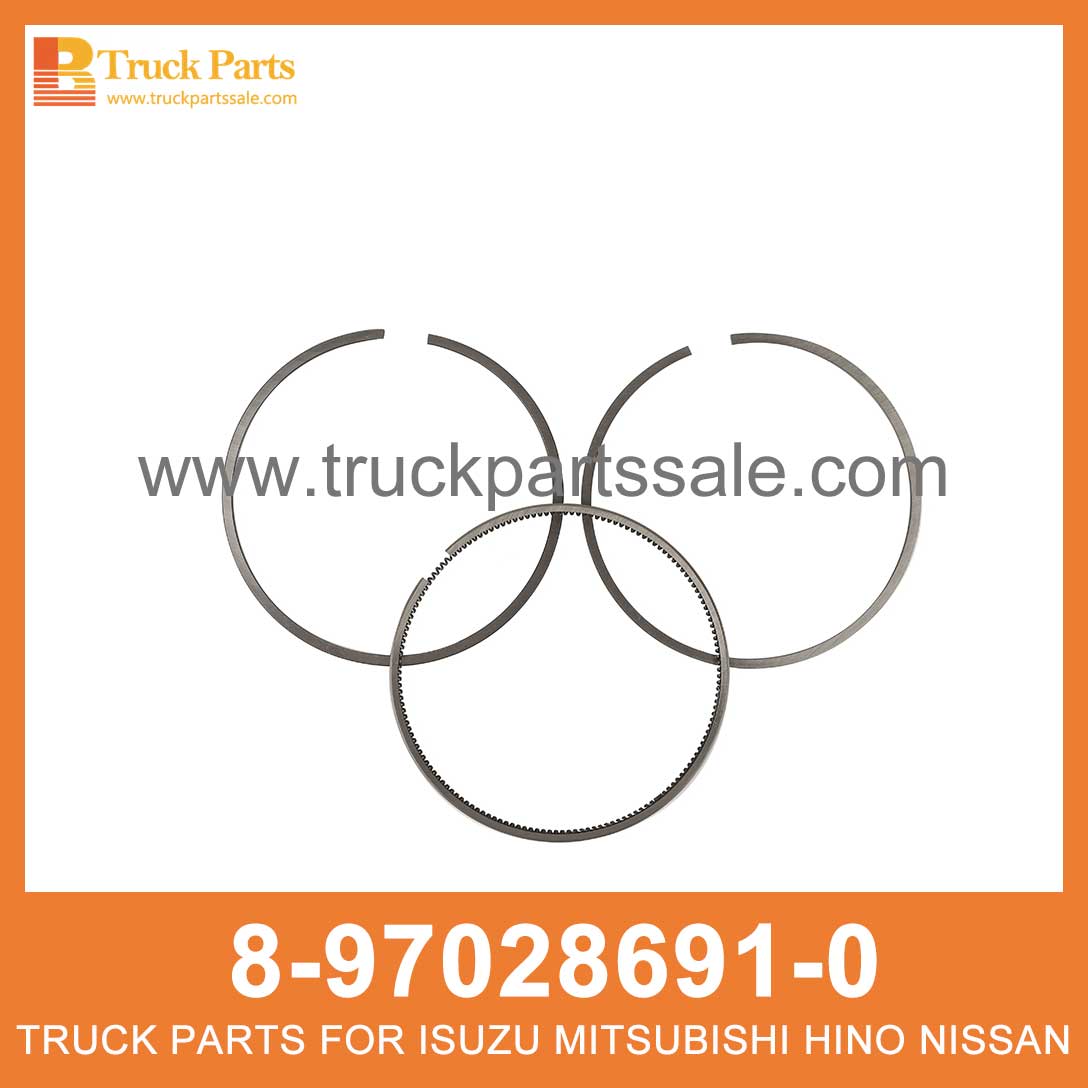 RING SET PISTON 8-97028691-0 8970286910 8-97028-691-0 for ISUZU NPR66 4HF1 Pist??n de colocaci??n de anillos