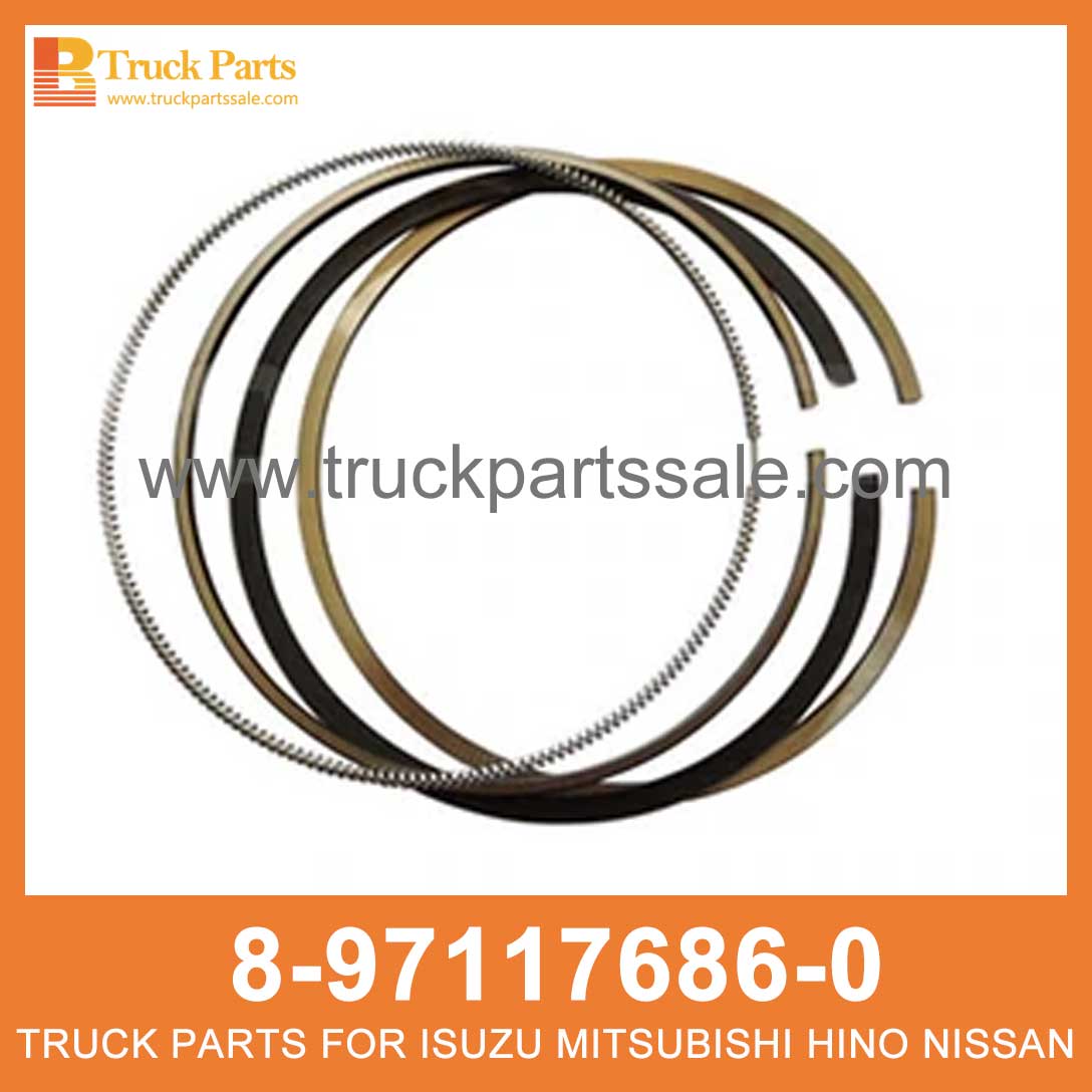 RING SET PISTON 8-97117686-0 8971176860 8-97117-686-0 for ISUZU NPR65 4BD1 Pist??n de colocaci??n de anillos
