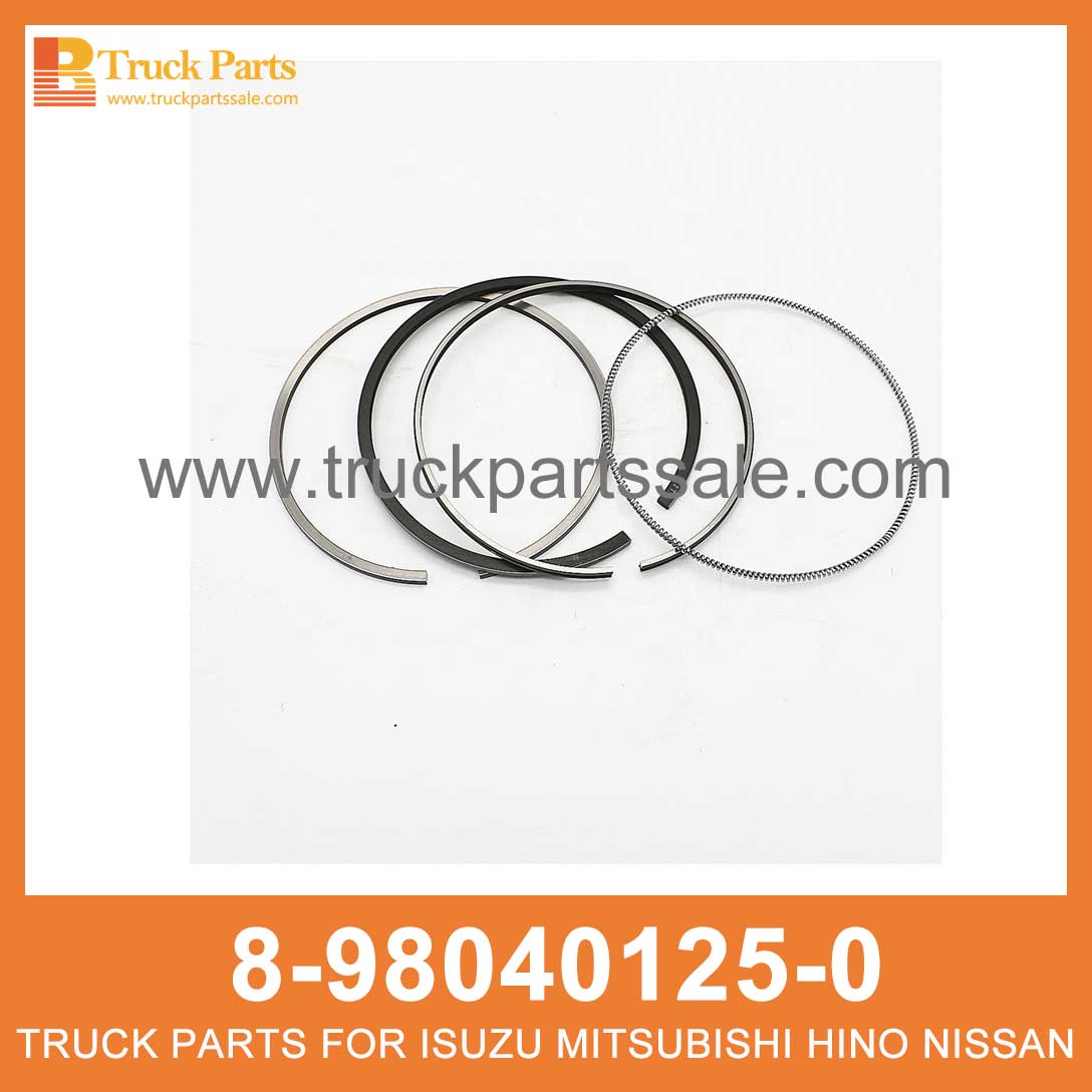 RING SET PISTON 8-98040125-0 8980401250 8-98040-125-0 for ISUZU ELF 4HK1 Pist??n de colocaci??n de anillos