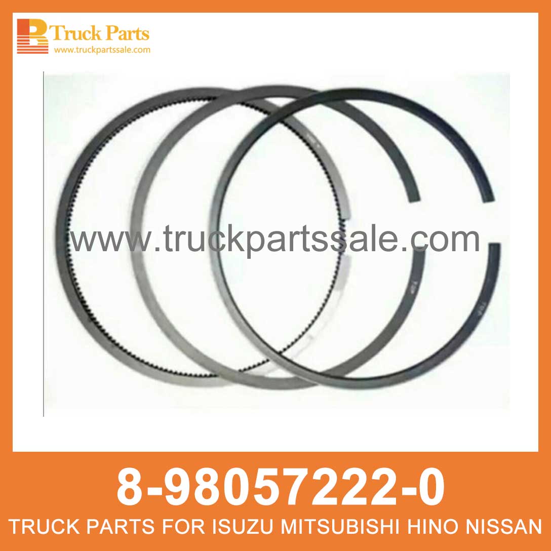 RING SET PISTON 8-98057222-0 8980572220 8-98057-222-0 for ISUZU 4JJ1 Pist??n de colocaci??n de anillos