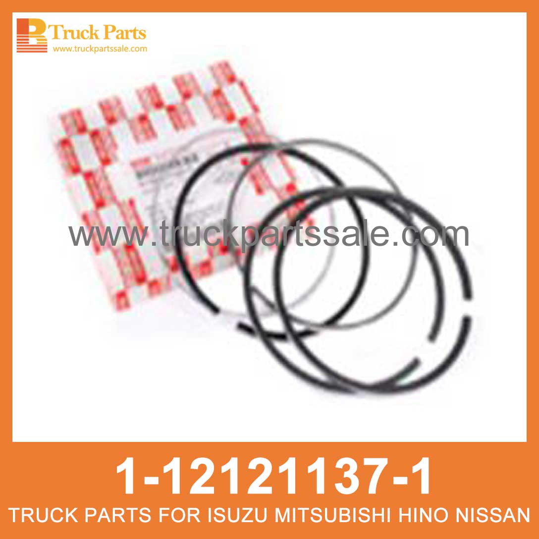 RING SET PISTON STANDARD 1-12121137-1 1121211371 1-12121-137-1 for ISUZU FVR23 6SD1T Est??ndar de pist??n de fijaci??n de anillo