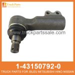 ROD END TIE ROD 1-43150792-0 1-43150793-0 1431507920 1431507930 1-43150-792-0 1-43150-793-0 for ISUZU FVR33 6HH1 Varilla de enlace de extremo end end end