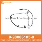 SENSOR SPD FRT WHEEL ABS 8-98006185-0 8-98219392-0 8980061850 8982193920 8-98006-185-0 8-98219-392-0 for ISUZU NPR NQR NNR ELF Sensor spd frt rueda abdominales SPD FRT ABS