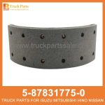 SHOE KIT BRAKE RR 5-87831775-0 5878317750 5-87831-775-0 for ISUZU NPR NQR Freno de kit de zapatos