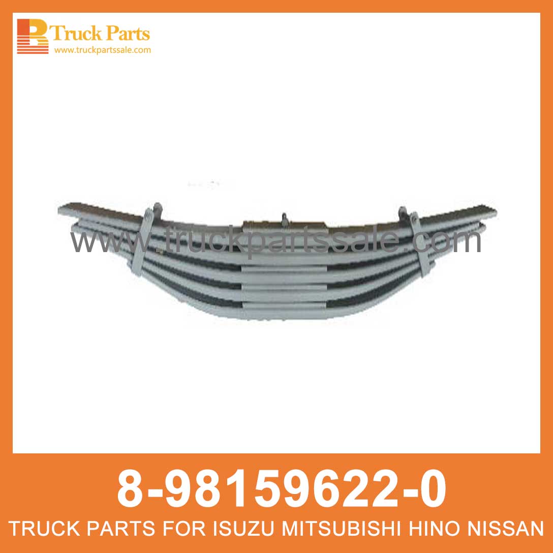 SPRING ASM LEAF RR 8-98159622-0 8981596220 8-98159-622-0 for ISUZU CYZ52 6WG1 ASM de primavera ASM