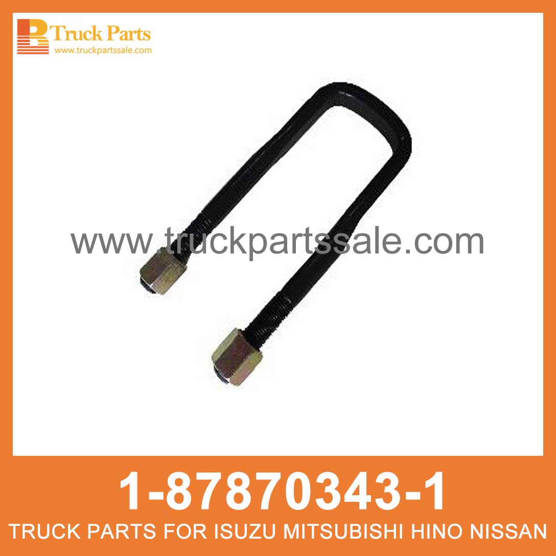 U-BOLT SET FRT SPRING 1-87870343-1 1878703431 1-87870-343-1 for ISUZU CYZ51K 6WF1 Set de ubolt Ubolt