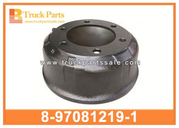 8 holes front truck brake drum 8-97081219-1 8970812191 8-97081-219-1 for ISUZU ELF