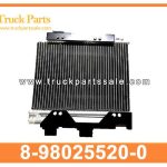 Air Conditional Condenser with Cooler 8-98025520-0 8980255200 8-98025-520-0 for ISUZU NQR 700P 4HK1 Condensador de aire acondicionado con enfriador