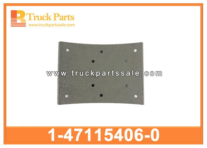 BRAKE SHOE 1-47115406-0 1471154060 1-47115-406-0 for ISUZU EXR 10PD1 PASTILLAS DE FRENOS