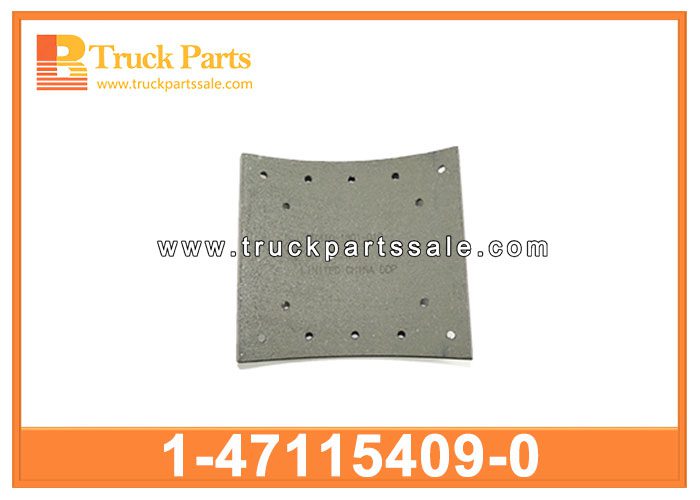 BRAKE SHOE 1-47115409-0 1471154090 1-47115-409-0 for ISUZU CVR PASTILLAS DE FRENOS