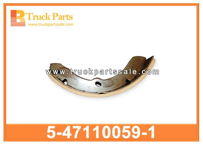 BRAKE SHOE 5-47110059-1 5471100591 5-47110-059-1 for ISUZU 600P PASTILLAS DE FRENOS
