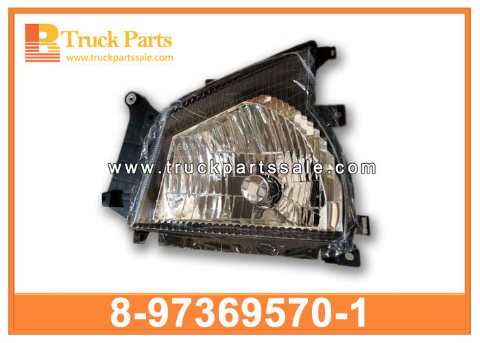 Body Parts Headlight headlamp 8-97369570-1 8973695701 8-97369-570-1 for ISUZU NPR NKR 600P 4JG2 4BE1 4BG1 4KH1 Faros delanteros de las partes del cuerpo
