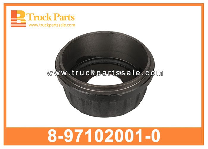Brake Drum 8-97102001-0 8971020010 8-97102-001-0 for ISUZU NQR 4HK1 Tambor del freno