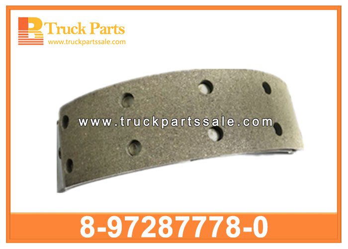 Brake Shoes 8-97287778-0 8972877780 8-97287-778-0 for ISUZU NPR NQR NLR ELF Zapatas de freno