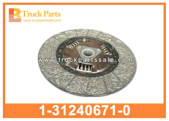 Clutch Disc 1-31240671-0 1312406710 1-31240-671-0 for ISUZU FTR Disco de embrague