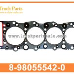 Cylinder Head Gasket 8-98055542-0 8980555420 8-98055-542-0 for ISUZU 4HK1 700P NQR75 Junta de culata