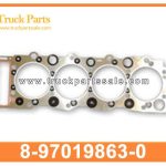 Cylinder Head To Cover Gasket 8-97019863-0 8970198630 8-97019-863-0 for ISUZU NPR71 4HG1 4HG1T Cilindro de la cabeza para cubrir la junta