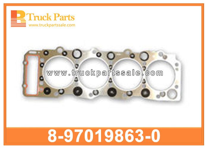 Cylinder Head To Cover Gasket 8-97019863-0 8970198630 8-97019-863-0 for ISUZU NPR71 4HG1 4HG1T Cilindro de la cabeza para cubrir la junta