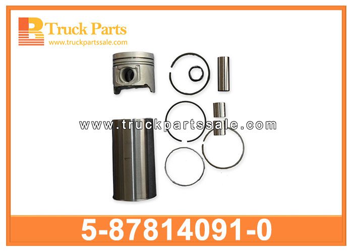 Cylinder Liner Kit 5-87814091-0 5878140910 5-87814-091-0 for ISUZU 600P NKR TFR TFS 4JH1 Kit de revestimiento de cilindro