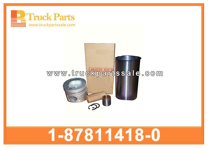 Cylinder Liner kit 1-87811418-0 1878114180 1-87811-418-0 for ISUZU NPR 4BG1 6BG1 Kit de revestimiento de cilindro
