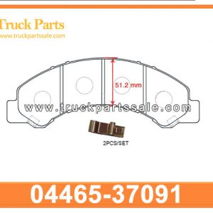 DUTRO BRAKE PAD WITH CERARMICS OR METAL STYLES 04465-37091 446537091 for HINO 300