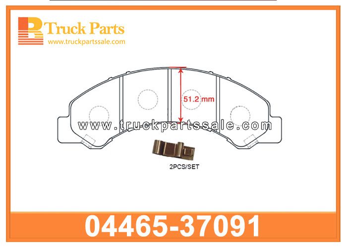 DUTRO BRAKE PAD WITH CERARMICS OR METAL STYLES 04465-37091 446537091 for HINO 300 Pastilla de freno dutro