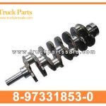Engine Crankshaft with damper pulley 8-97331853-0 8973318530 8-97331-853-0 for ISUZU NKR TRUCK 4JB1T 4JB1TC Cig??e al del motor con polea del amortiguador