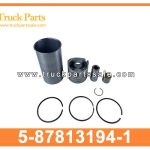 Engine Cylinder liner Kit 5-87813194-1 5878131941 5-87813-194-1 for ISUZU NHR NKR 4JB1T 100P-T Kit de revestimiento del cilindro del motor