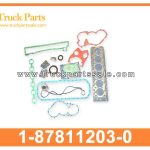 Engine Overhaul Gasket Kit 1-87811203-0 1878112030 1-87811-203-0 for ISUZU FSR FTR 6BG1 Kit de junta de revisi??n del motor