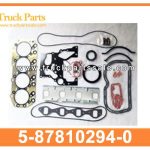 Gasket full gasket set 5-87810294-0 5878102940 5-87810-294-0 for ISUZU NKR 4JA1 Juego de juntas de junta