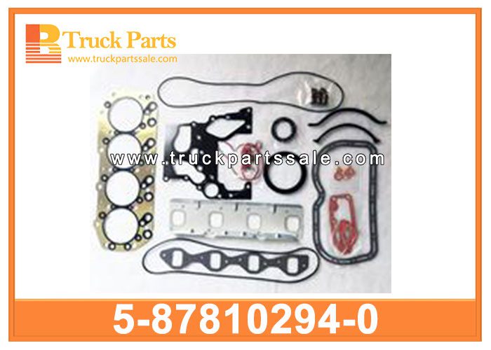 Gasket full gasket set 5-87810294-0 5878102940 5-87810-294-0 for ISUZU NKR 4JA1 Juego de juntas de junta
