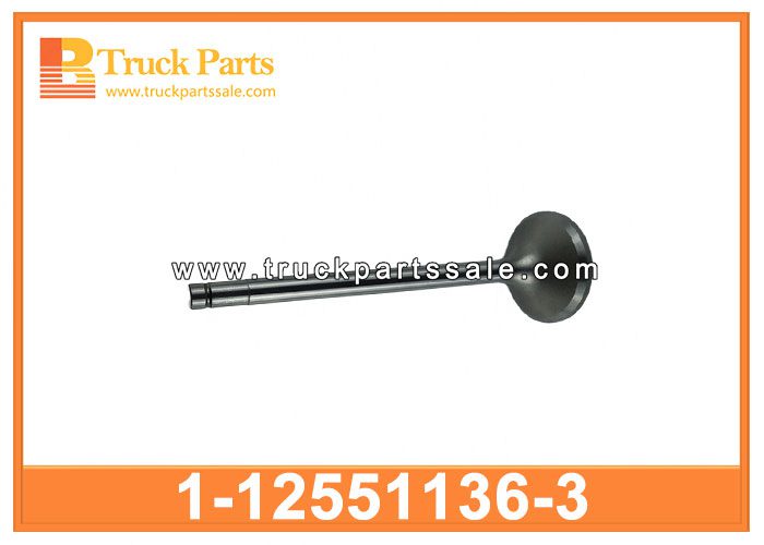 Intake Valve 1-12551136-3 1125511363 1-12551-136-3 for ISUZU CXZ 10PD1 V??lvula de admisi??n