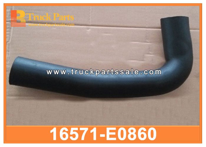Lower radiator water hose 16571-E0860 16571E0860 for HINO SH1E SS1E E13C Manguera de agua del radiador inferior