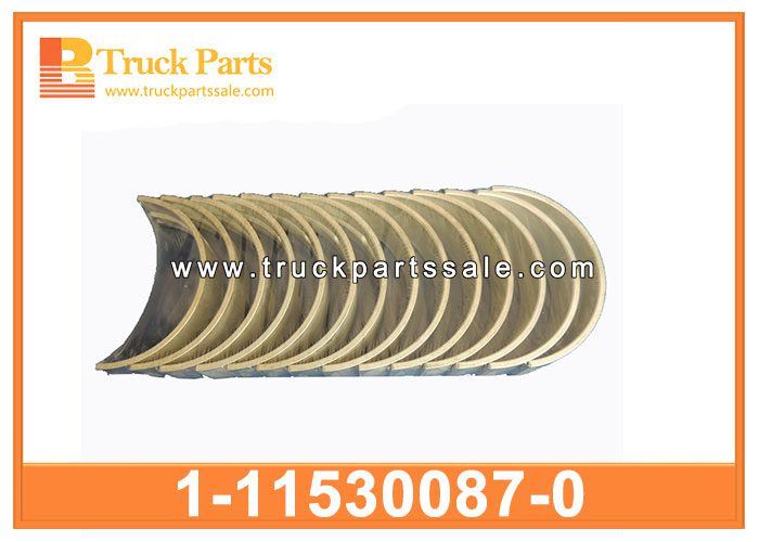Main Bearing 1-11530087-0 1115300870 1-11530-087-0 for ISUZU FTR FVR FVZ 6SA1 6SD1 Cojinete principal