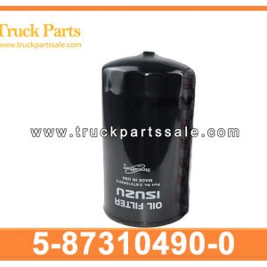 Oil Filter 5-87310490-0 5873104900 5-87310-490-0 for ISUZU FVR 6HE1 Filtro de aceite مصفاة النفط