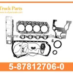 Overhaul Gasket Kit 5-87812706-0 5878127060 5-87812-706-0 for ISUZU NHR NKP 100P Kit de junta de revisi??n