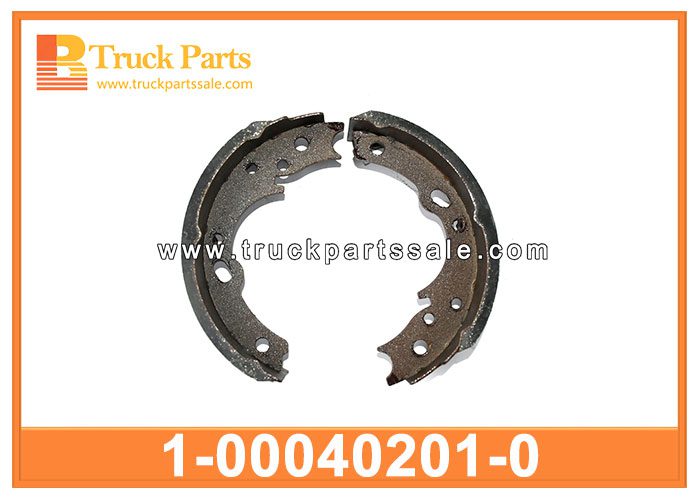Parking Brake Shoes 1-00040201-0 1000402010 1-00040-201-0 for ISUZU NPR 4HF1 Zapatillas de freno de estacionamiento