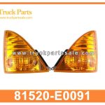 SIGNAL LAMP FRONT LH 81520-E0091 81520E0091 for HINO 700 ZS FS RS L??mpara de se al frontal
