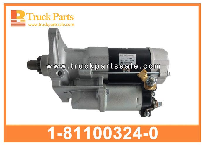 Starter Motor 1-81100324-0 1811003240 1-81100-324-0 for ISUZU FVR FVZ 6HK1 Motor de arranque