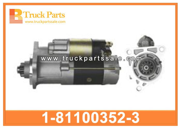 Starter Motor 1-81100352-3 1811003523 1-81100-352-3 for ISUZU CXZ 6WF1 Motor de arranque