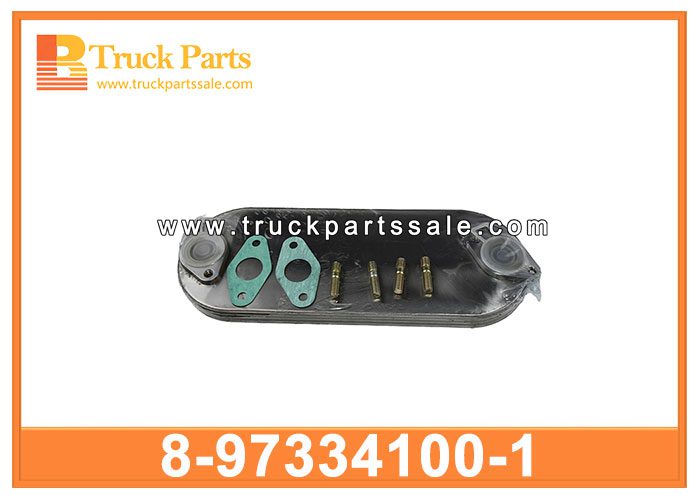 Transmission Engine Oil Cooler 8-97334100-1 8973341001 8-97334-100-1 for ISUZU NPR NQR 4HK1 700P Enfriador de aceite de motor de transmisi??n