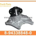 Water Pump Assembly 8-94338848-0 8943388480 8-94338-848-0 for ISUZU DH55-V 4JA1 4JB1 4JB1P Conjunto de la bomba de agua